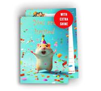 Edition Colibri Kids’ Birthday Party Invitations - Hamster Theme - Set of 10 A6 Cards - Animal Party Invitations - Fun Birthday for Boys and Girls