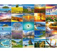 Edition Colibri Landscapes and Nature Set: 30 Postcards, 30 Different Motifs from Germany to the Caribbean, North Sea to South Sea, from All Four Seasons, Heart Postcard