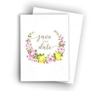 Edition Colibri Save the Date cards- A6 cards for wedding, civil ceremony, birthday, garden party, christening, communion, coming-of-age ceremony, baby shower, set of 10, Roses