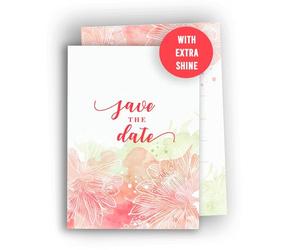 Edition Colibri Save the Date cards- A6 cards for wedding, civil ceremony, birthday, garden party, christening, communion, coming-of-age ceremony, baby shower, set of 10, Watercolor