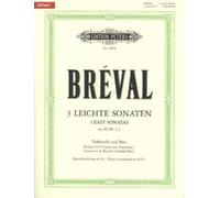 EDITION PETERS BREVAL JEAN-BAPTISTE SEBASTIEN - 3 EASY SONATAS OP.40 NOS.1-3 - CELLO(S) AND OTHER INSTRUMENTS Classical sheets Cello