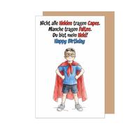 Edition Seidel Premium Birthday Greeting Card with Envelope. Birthday Card Folding Card Saying Happy Birthday Man Dad Grandpa Humour Hero (G4172 LBW26)