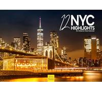 Edition Seidel Premium Calendar 12 NYC Highlights 2026 Format DIN A4 Wall Calendar USA America New York City Big Apple Metropolis Skyline Melanie Viola