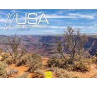 Edition Seidel Premium Calendar 12 USA Natural Attractions 2026 Format DIN A4 Wall Calendar USA National Parks New York Chicago Miami San Francisco Boston Metropolis Skyline Melanie Viola