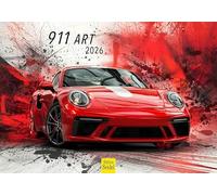 Edition Seidel Premium Calendar 911 Art 2026 Format DIN A5 Wall Calendar Car Calendar Car Luxury Car Colourful Modern Pop Art Style