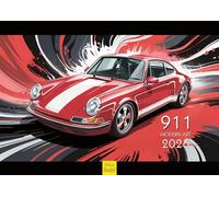 Edition Seidel Premium Calendar 911 Modern Art 2026 Format DIN A3 Wall Calendar Car Calendar Car Luxury Car Colourful Pop Art
