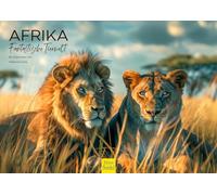 Edition Seidel Premium Calendar Africa Fantastic Wildlife 2026 Format DIN A4 Wall Calendar Animal Wild Animal Predator Buffalo Elephant Lion Big Cat Tiger Cheetah Melanie Viola