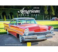Edition Seidel Premium Calendar American Dream Cars 2026 Format DIN A3 Wall Calendar Car Calendar America Car Classic Vintage Machine Cabriolet Sports Car Hobby Christian Müringer