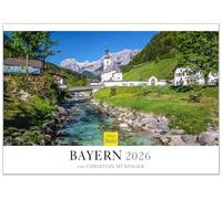 Edition Seidel Premium Calendar Bavaria 2026 Format DIN A3 Wall Calendar Europe Germany Neuschwanstein Schwangau Bayreuth Ramsau Bodensee Chiemsee Ettal Basilica Christian Müringer