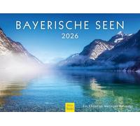 Edition Seidel Premium Calendar Bavarian Lakes 2026 Format DIN A3 Wall Calendar Europe Germany Bavaria Schwangau Ramsau Bodensee Königssee Chiemsee Tegernsee Christian Müringer