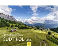 Edition Seidel Premium Calendar Beautiful South Tyrol 2026 Format DIN A4 Wall Calendar Italy Alto Adige Merano Mountains Dolomites Val Gardena Resia Lake Resia