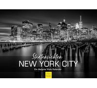 Edition Seidel Premium Calendar City Views New York City 2026 Format DIN A3 Wall Calendar USA America North America Skyline Black White Melanie Viola
