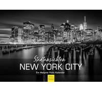 Edition Seidel Premium Calendar City Views New York City 2026 Format DIN A4 Wall Calendar USA America North America Skyline Black White Melanie Viola