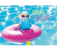 Edition Seidel Premium Calendar Cool Budgies 2026 Format DIN A4 Wall Calendar Animal Calendar with Funny Sayings Animals Birds Budgies Humour