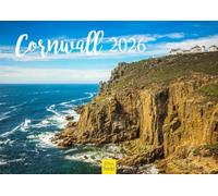 Edition Seidel Premium Calendar Cornwall 2026 Format DIN A4 Wall Calendar Europe Great Britain UK South England Sussex Coast Sea British