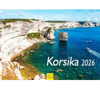 Edition Seidel Premium Calendar Corsica 2026 Format DIN A4 Wall Calendar Europe France Mediterranean Island Calvi Bonifacio Porto-Vecchio Steep Coast