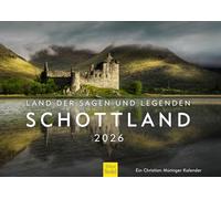 Edition Seidel Premium Calendar, Country of Legends and Legends Scotland 2026 Format DIN A3 Wall Calendar Europe Great Britain Highlands Isle of Skye Christian Müringer