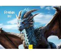 Edition Seidel Premium calendar dragons 2027 DIN A4 format German wall calendar mythology fantasy tales sagas dragon flying monsters