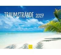 Edition Seidel Premium calendar dream beaches 2027 format DIN A4 German wall calendar Caribbean Maldives Seychelles Dominican Republic beach sea coast palm trees