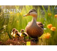 Edition Seidel Premium Calendar Ducks Social Animals 2026 Format DIN A3 Wall Calendar Bird Calendar Bird Waterbird Drake Chick Duck Family Native Birds Melanie Viola