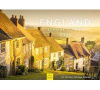 Edition Seidel Premium Calendar England Beautiful Villages 2026 Format DIN A3 Wall Calendar UK Cornwall Dorset Sussex Wales British Coast Sea Christian Müringer