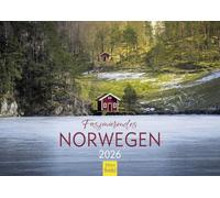Edition Seidel Premium Calendar Fascinating Norway 2026 Format DIN A4 Wall Calendar Scandinavia Oslo Trondheim Mountains Glacier Coast Fjords Northern Lights Northern Lights