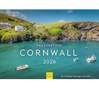 Edition Seidel Premium Calendar Fascination Cornwall 2026 Format DIN A4 Wall Calendar Great Britain Castle Cottages Fishing Village Port Coast Sea British Christian Müringer