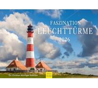 Edition Seidel Premium Calendar Fascination Lighthouses 2026 Format DIN A3 Wall Calendar Germany Denmark France England Scotland New Zealand Italy Sea Coast Christian Müringer
