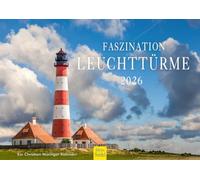 Edition Seidel Premium Calendar Fascination Lighthouses 2026 Format DIN A4 Wall Calendar Germany Denmark France England Scotland New Zealand Italy Sea Coast Christian Müringer