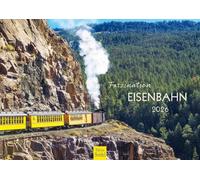 Edition Seidel Premium Calendar Fascination Railway 2026 Format DIN A4 Wall Calendar Europe Asia USA Colorado Switzerland Steam Train Ride Evening