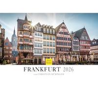 Edition Seidel Premium Calendar Frankfurt 2026 Format DIN A4 Wall Calendar Europe Germany Hesse Römerberg Main Old Opera Metropolis Skyline Christian Müringer