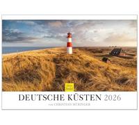 Edition Seidel Premium Calendar German Coasts 2026 Format DIN A3 Wall Calendar Germany Lower Saxony Schleswig Mecklenburg Sylt Hamburg Schwerin Baltic and North Sea Christian Müringer