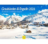 Edition Seidel Premium Calendar Graubünden & Engadin 2026 Format DIN A4 Wall Calendar Europe Switzerland Alps Pass Werner Dieterich