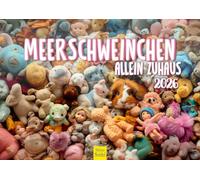 Edition Seidel Premium Calendar, Guinea Pigs, Home Alone, 2026 Format, DIN A4, Wall Calendar, Animals, Pets, Rodents