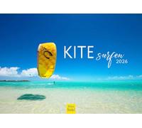 Edition Seidel Premium Calendar Kitesurfing 2026 Format DIN A4 Wall Calendar Sport Hobby Surfing Kiting Board Dragon Sea Waves Beach Wind Sun