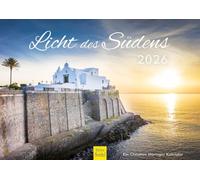Edition Seidel Premium Calendar Light of the South 2026 Format DIN A4 Wall Calendar Europe Spain France Italy Balearic Islands Coastal Landscapes Christian Müringer