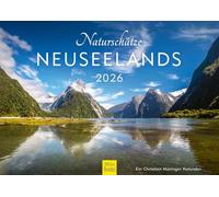 Edition Seidel Premium Calendar Natural Treasures of New Zealand 2026 Format DIN A4 Wall Calendar Wellington Pacific Island National Parks Christian Müringer