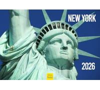 Edition Seidel Premium Calendar New York 2026 Format DIN A4 Wall Calendar USA America Big Apple Brooklyn Manhattan Chinatown Times Square Skyline Metropolis