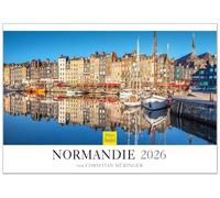 Edition Seidel Premium Calendar Normandy 2026 Format DIN A3 Wall Calendar North France Fermanville Rouen Barfleur Limestone Cliffs Steep Coast Sea Port Christian Müringer