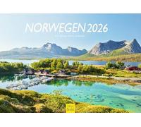 Edition Seidel Premium Calendar Norway 2026 Format DIN A3 Wall Calendar Europe Scandinavia Lofoten Nordland Mountains Lakes Rainer Mirau