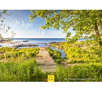Edition Seidel Premium Calendar Paths by the Sea 2026 Format DIN A3 Wall Calendar England France Italy Germany Island Coast Sea Port Dunes Christian Müringer