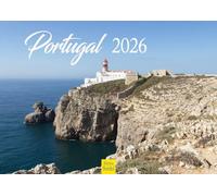 Edition Seidel Premium Calendar Portugal 2026 Format DIN A4 Wall Calendar Europe Lisbon Porto Algarve Coast Sea Cliff Lagoons National Park