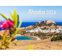 Edition Seidel Premium Calendar Rhodes 2026 Format DIN A3 Wall Calendar Europe Greece Aegean Island Kolimbia Lachania Werner Dieterich