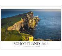 Edition Seidel Premium Calendar Scotland 2026 Format DIN A3 Wall Calendar Great Britain UK Edinburgh Isle of Skye Steep Coast Highlands Christian Müringer