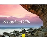 Edition Seidel Premium Calendar Scotland 2026 Format DIN A4 Wall Calendar Europe Great Britain Highlands Edinburgh Isle of Skye Sea Steep Coast