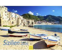 Edition Seidel Premium Calendar Sicily 2026 Format DIN A3 Wall Calendar Europe Italy Mediterranean Island Palermo Favignana Scala dei Turchi Isola Bella
