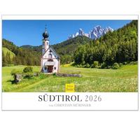 Edition Seidel Premium Calendar South Tyrol 2026 Format DIN A3 Wall Calendar Europe Germany Italy Austria France Bavaria Tyrol South Tyrol Chamonix Christian Müringer