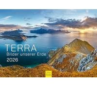 Edition Seidel Premium Calendar Terra Pictures of Our Earth 2026 Format DIN A4 Wall Calendar Nature Landscape National Park Mountains Glacier Sea