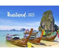 Edition Seidel Premium Calendar Thailand 2025 Format DIN A4 Wall Calendar Asia Bangkok Buddha Temple National Park Skyline