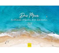 Edition Seidel Premium Calendar The Sea 2026 Format DIN A4 Wall Calendar Natural Calendar Dream Beaches Coast Waves Rocks Beach Sunset
